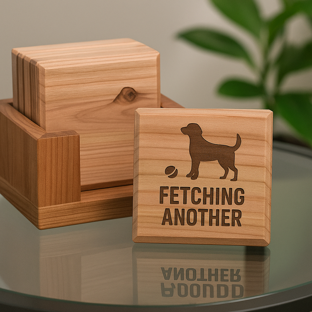 Engraved Coasters – Custom or Preset Designs