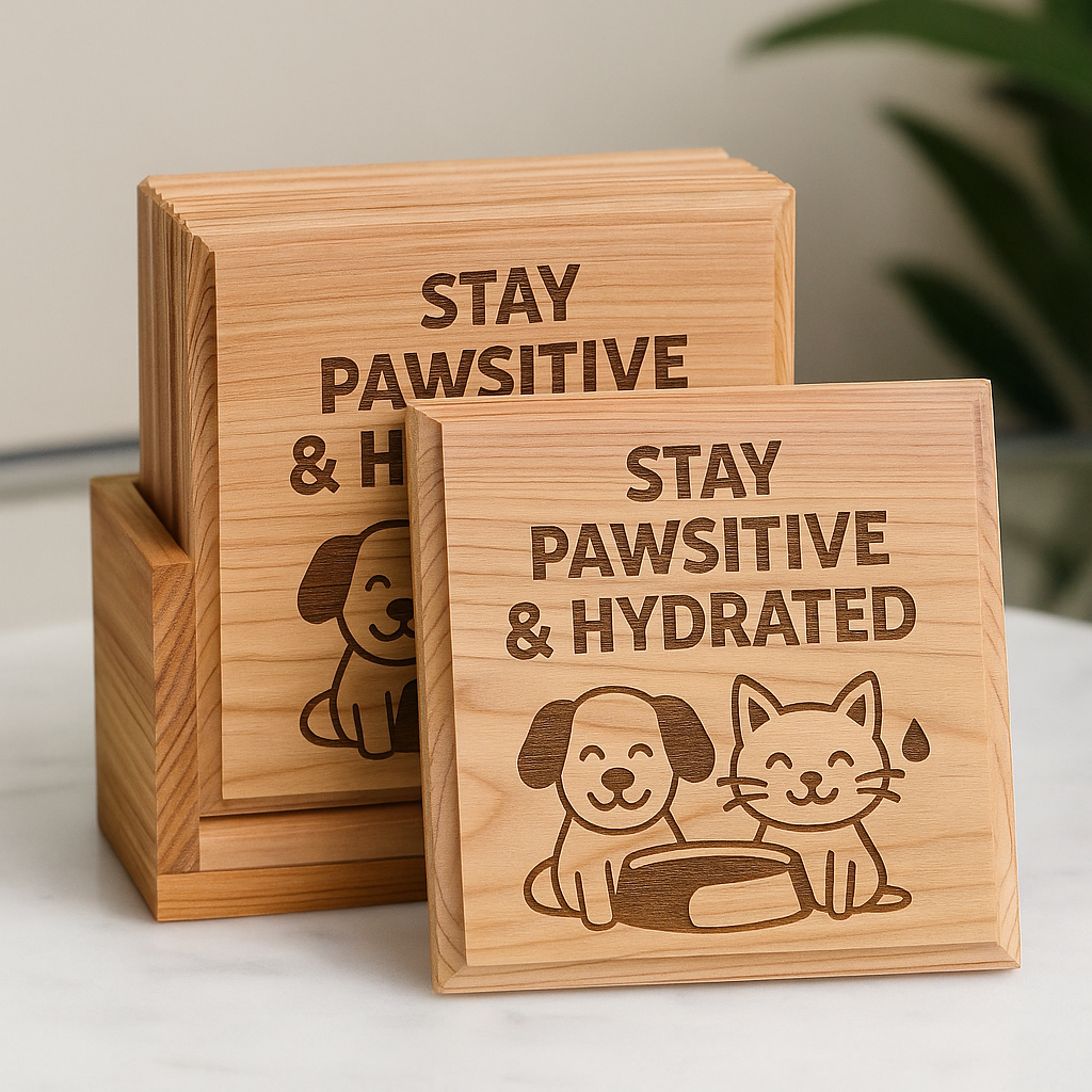 Engraved Coasters – Custom or Preset Designs