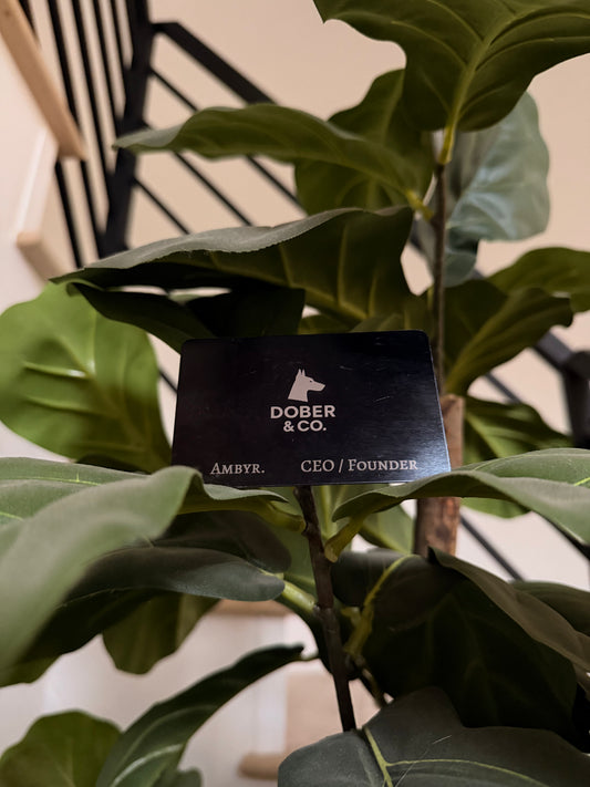 Fully Customizable Black Metal Business Card