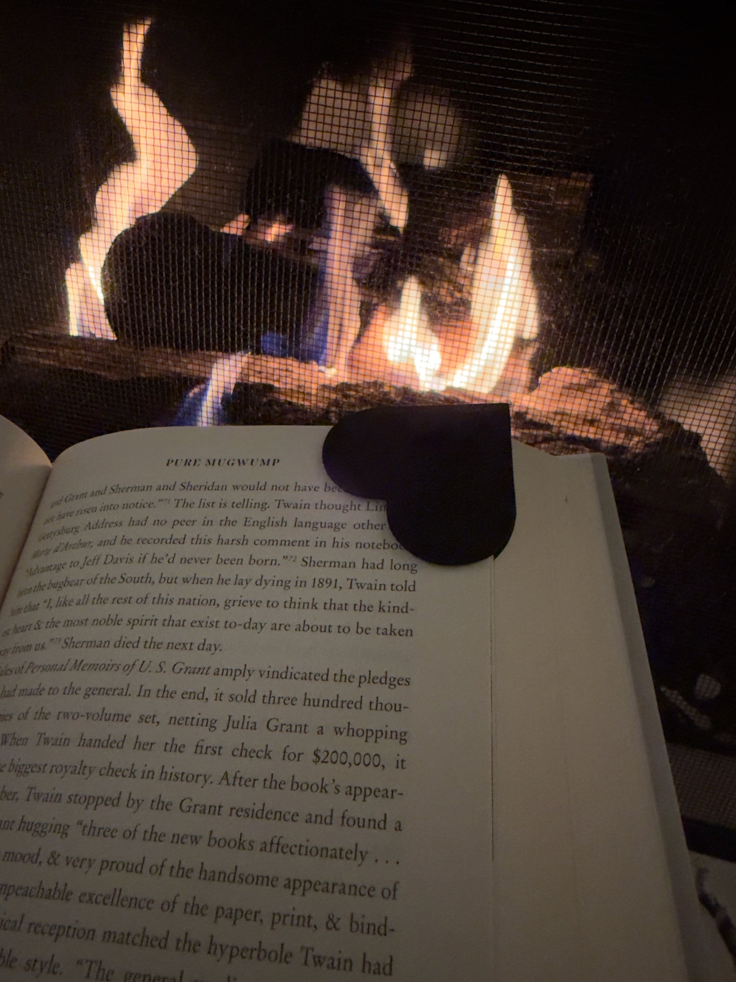 Leather Heart Corner Bookmark ❤️