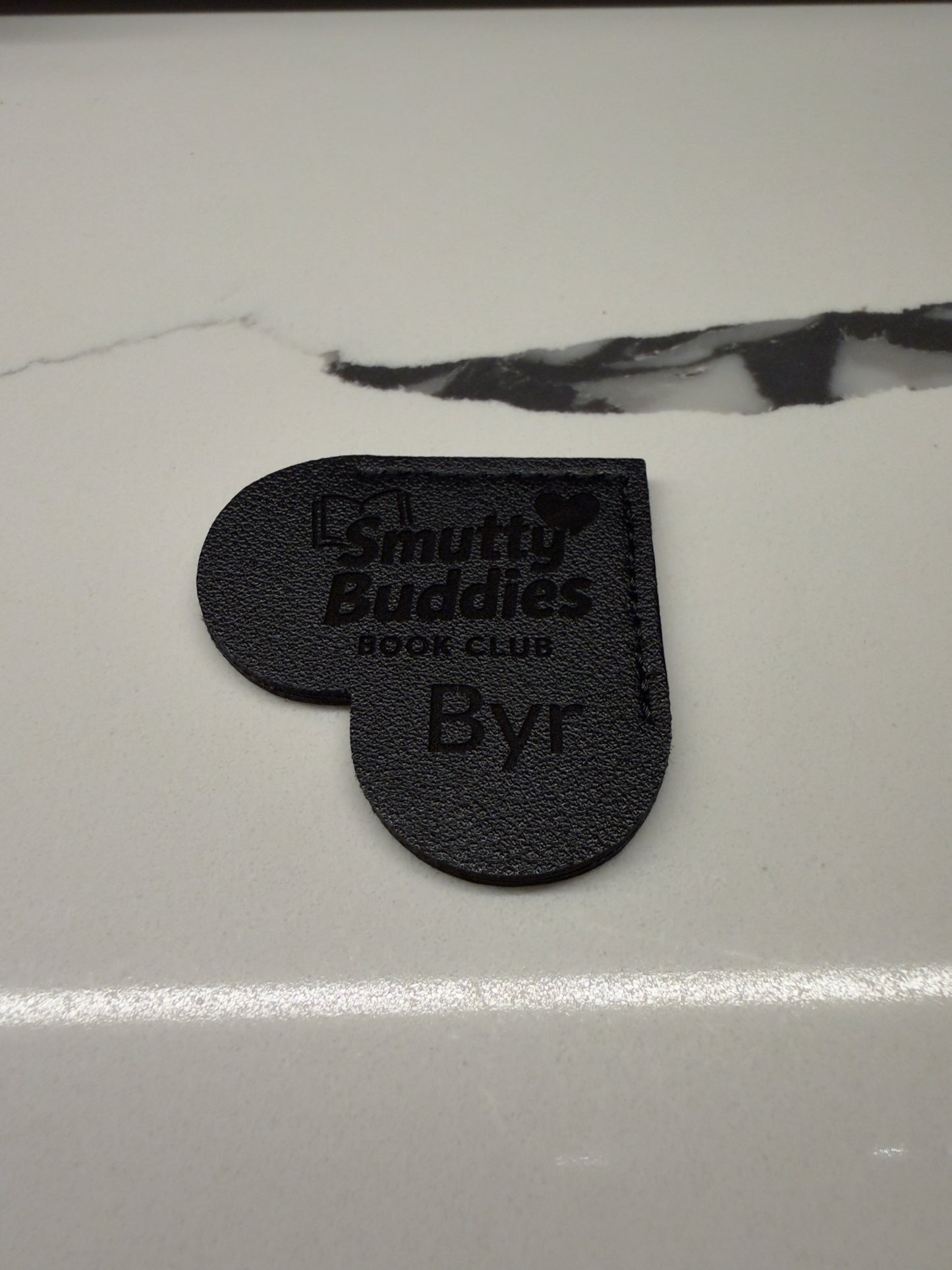 Leather Heart Corner Bookmark ❤️