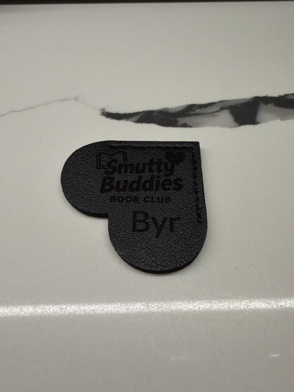 Leather Heart Corner Bookmark ❤️