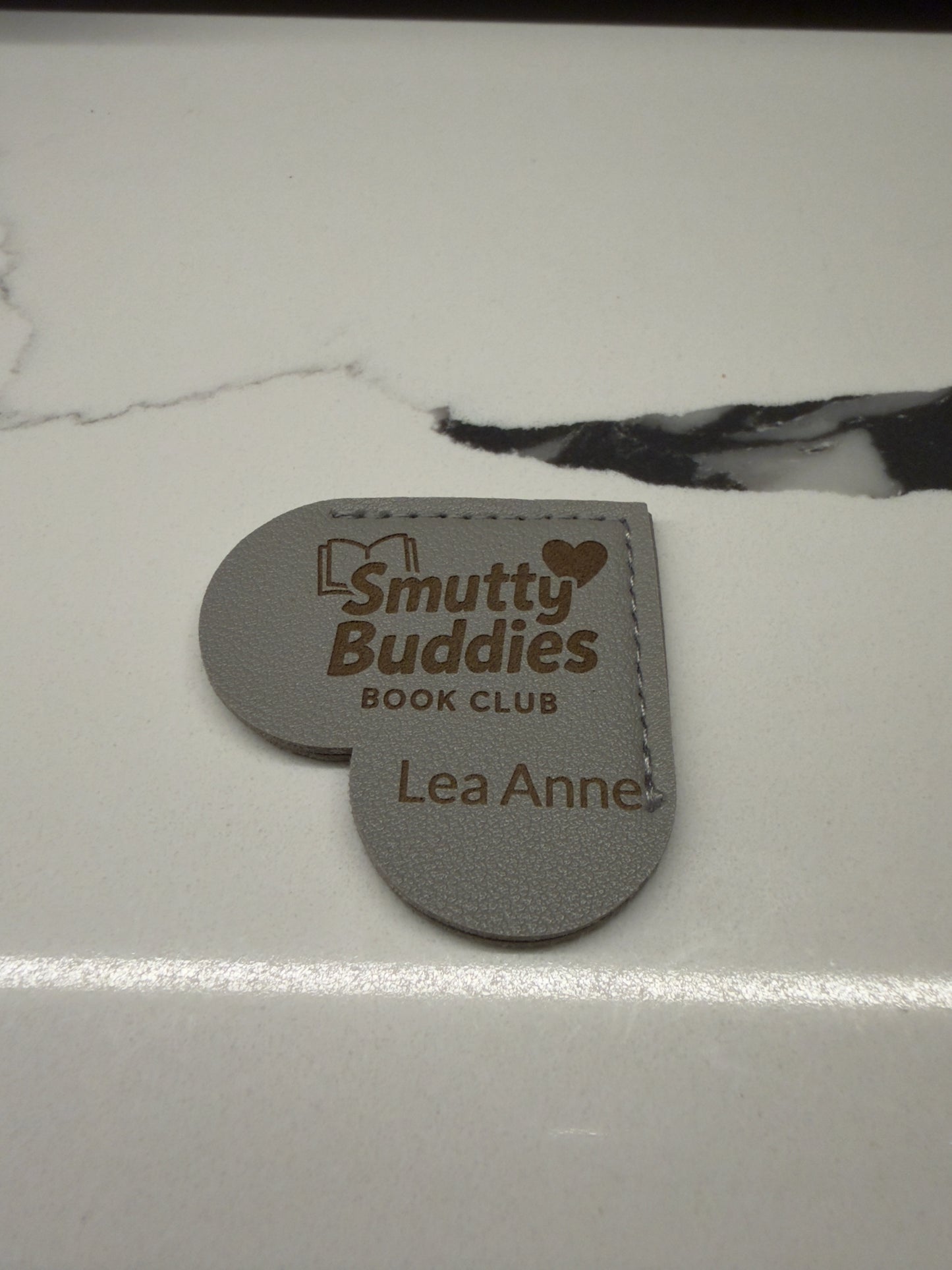 Leather Heart Corner Bookmark ❤️