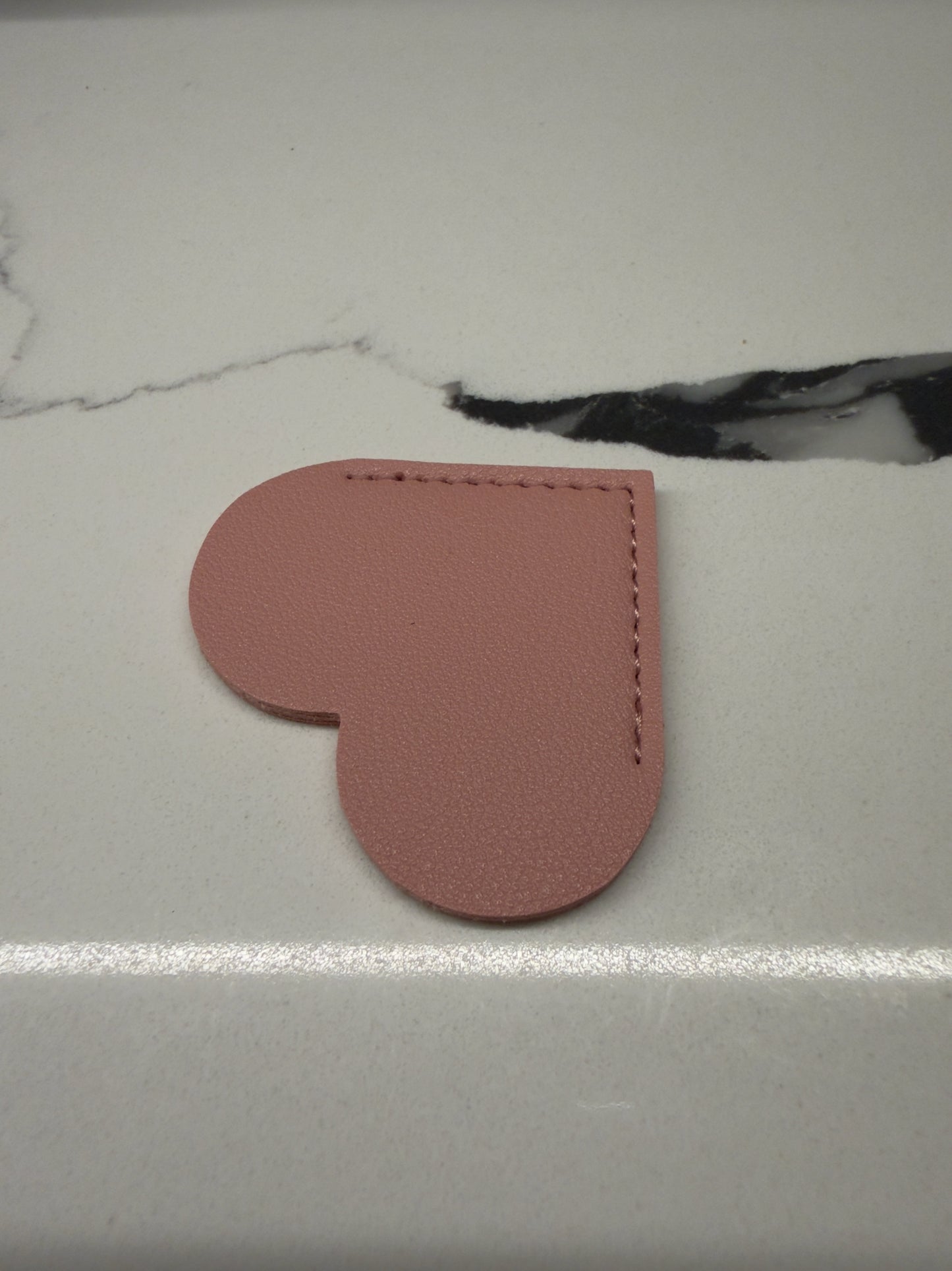 Leather Heart Corner Bookmark ❤️