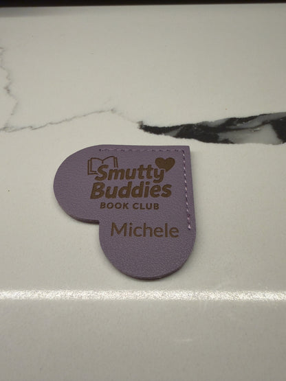 Leather Heart Corner Bookmark ❤️