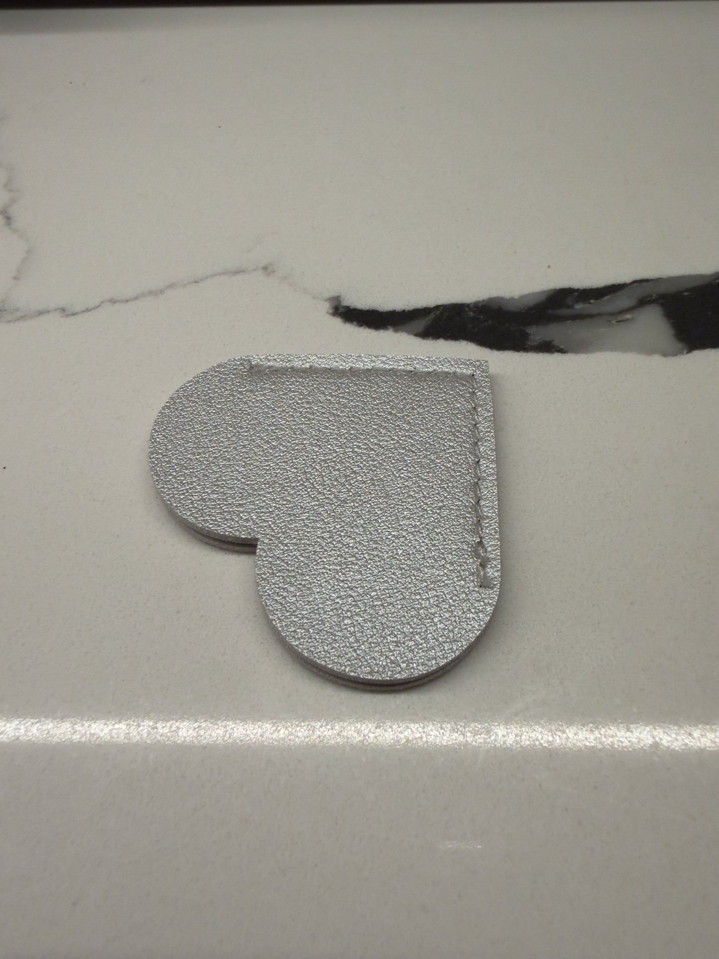 Leather Heart Corner Bookmark ❤️