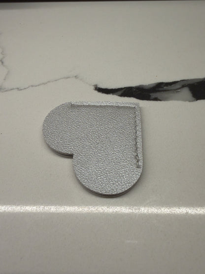 Leather Heart Corner Bookmark ❤️