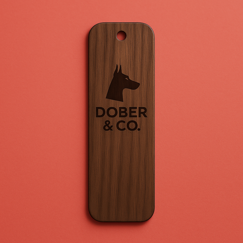 Dober & Co. Laser-Etched Wood Bookmark