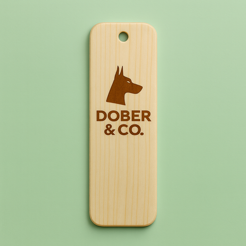 Dober & Co. Laser-Etched Wood Bookmark