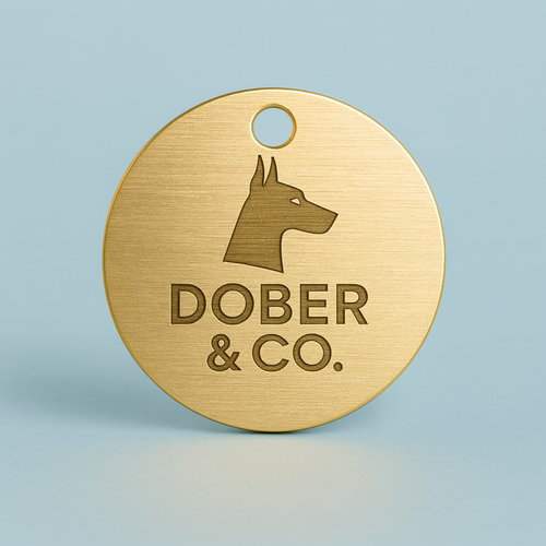 Dober & Co. Custom Laser-Engraved Pet Tag