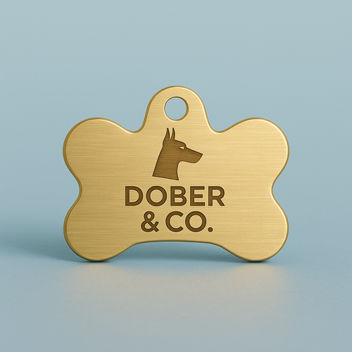 Dober & Co. Custom Laser-Engraved Pet Tag