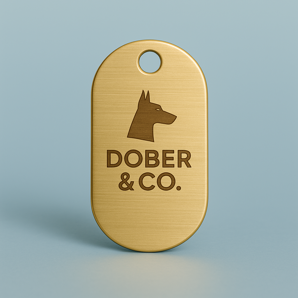 Dober & Co. Custom Laser-Engraved Pet Tag