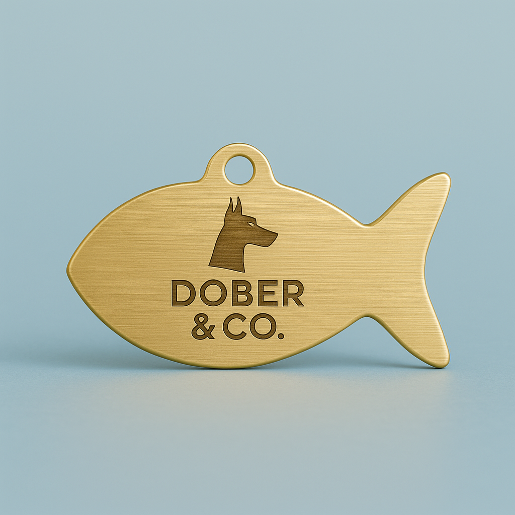 Dober & Co. Custom Laser-Engraved Pet Tag